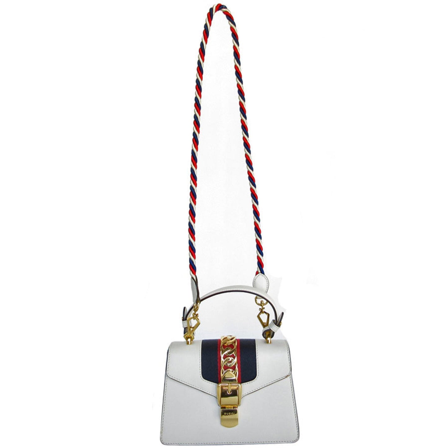 Gucci Off-White Leather Handbag Shoulder Bag