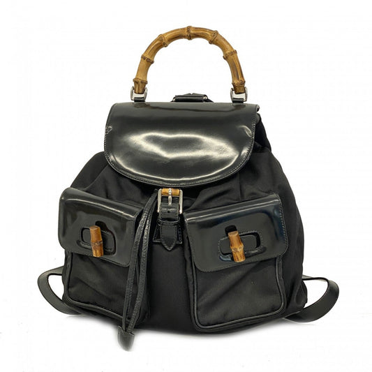 Gucci Black Nylon Backpack ()