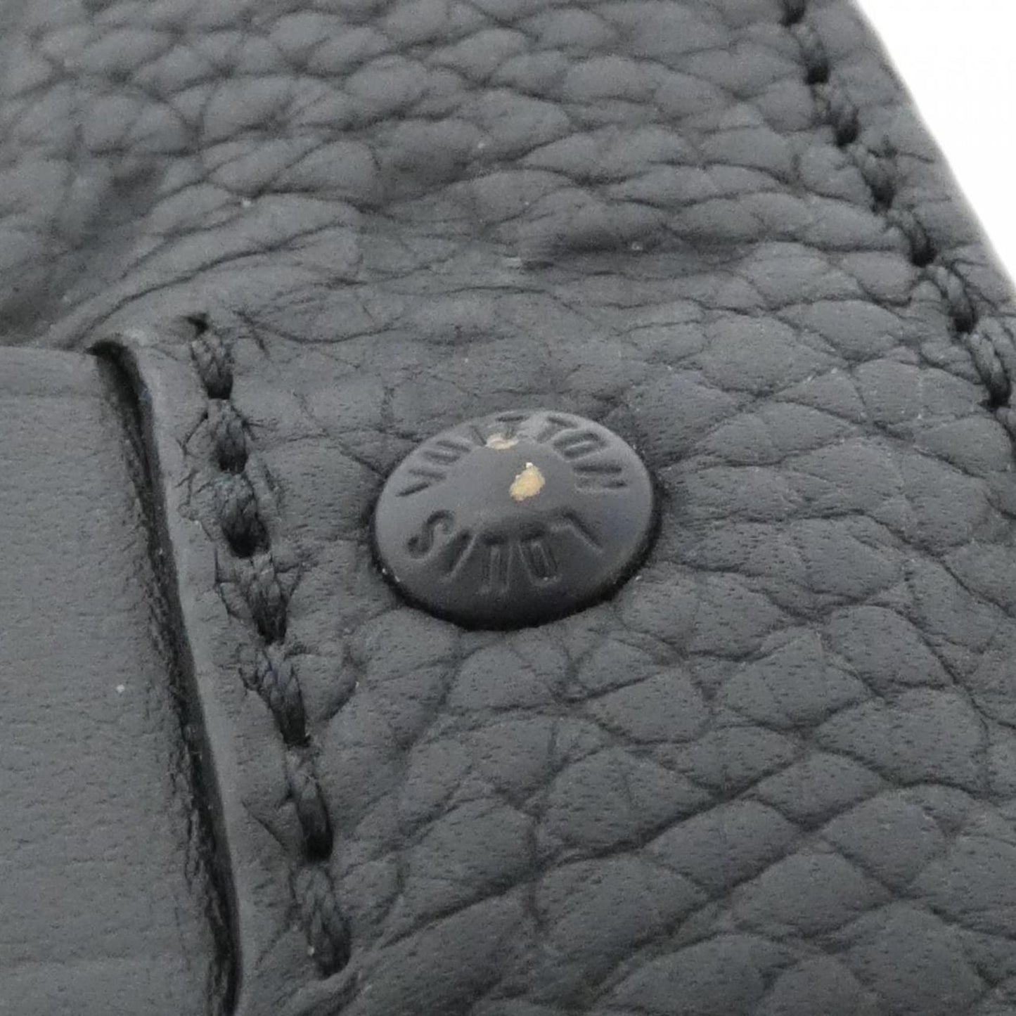Louis Vuitton Black Leather Shoulder Bag