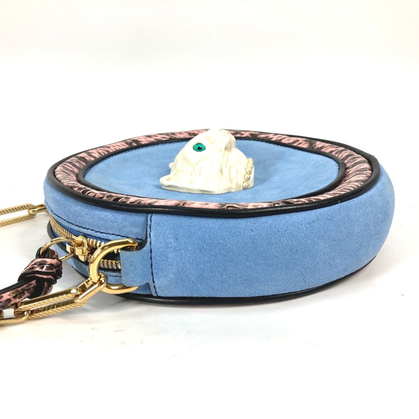 Gucci Blue Leather Shoulder Bag