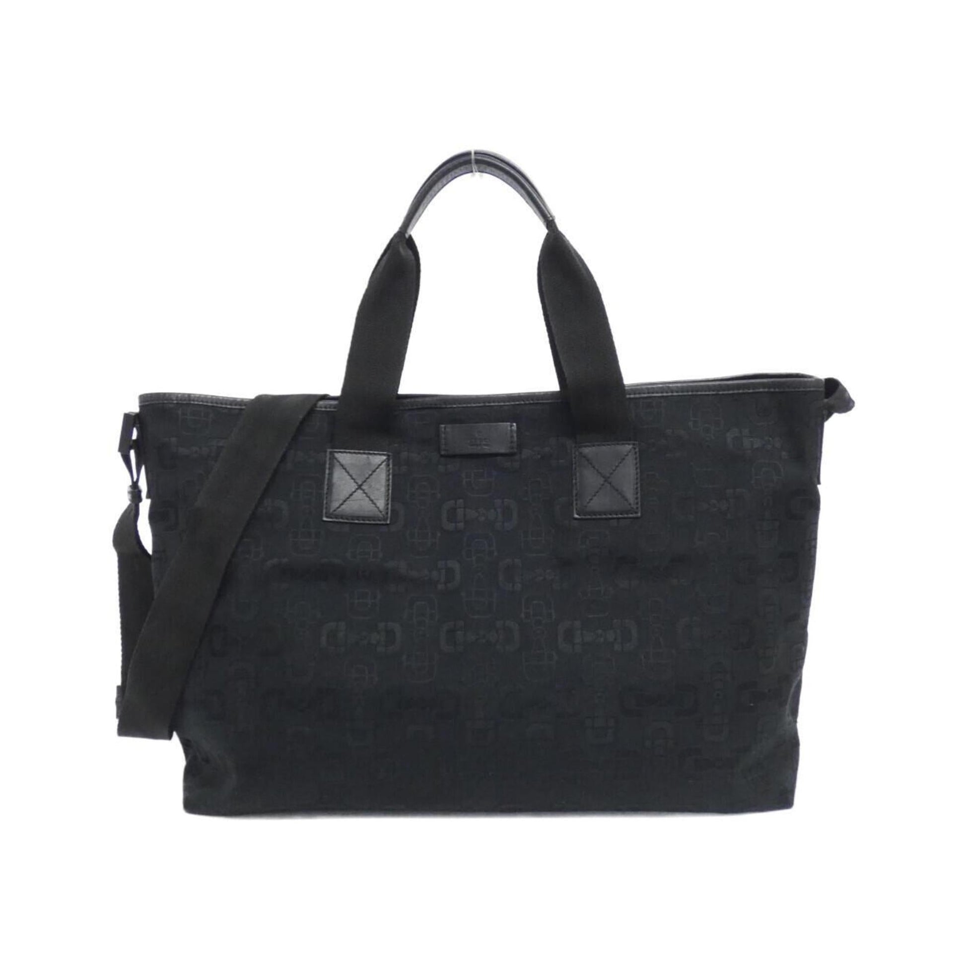 Gucci Black Canvas Handbag ()