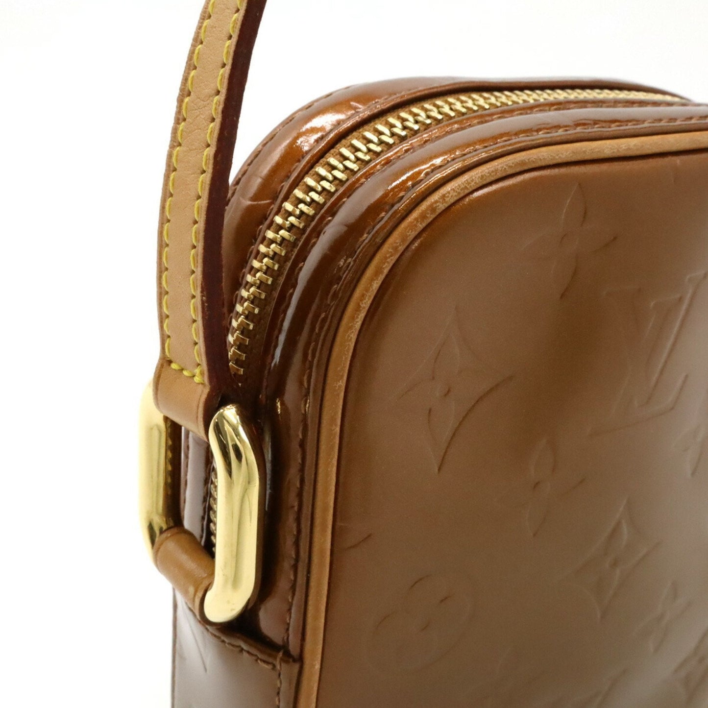 Louis Vuitton Bronze Monogram Vernis Pochette Shoulder Bag