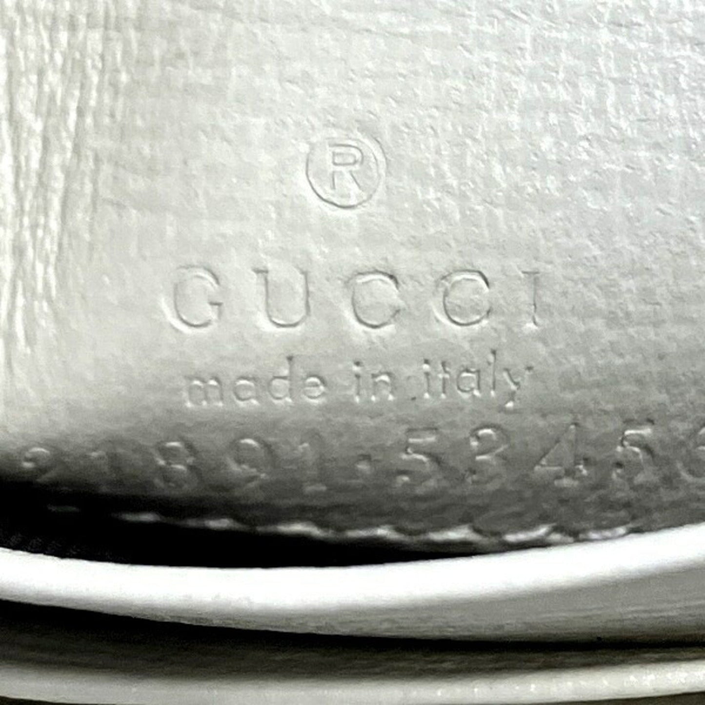 Gucci Beige White Pvc Leather Wallet (Bi-Fold)