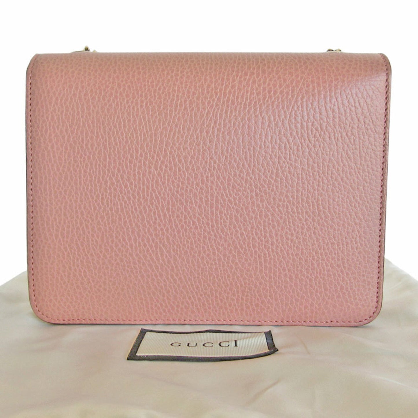 Gucci Pink Beige Leather Shoulder Bag