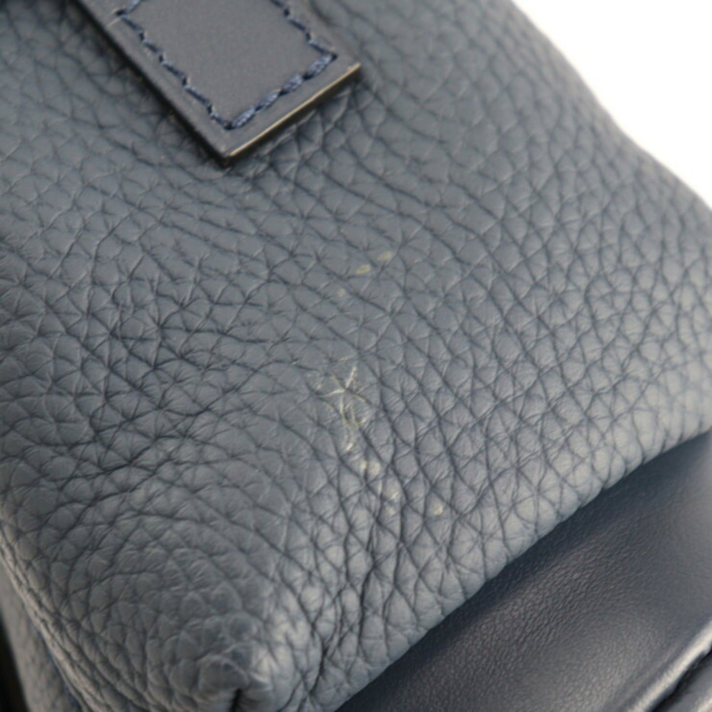 Louis Vuitton Black Navy Blue Handbag Shoulder Bag Tote Bag
