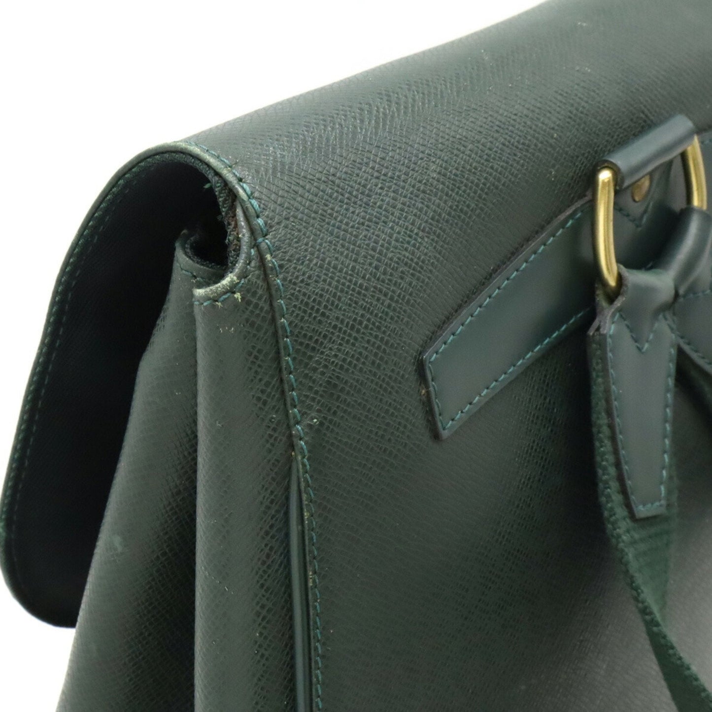 Louis Vuitton Dark Green Episea Taiga Leather Backpack
