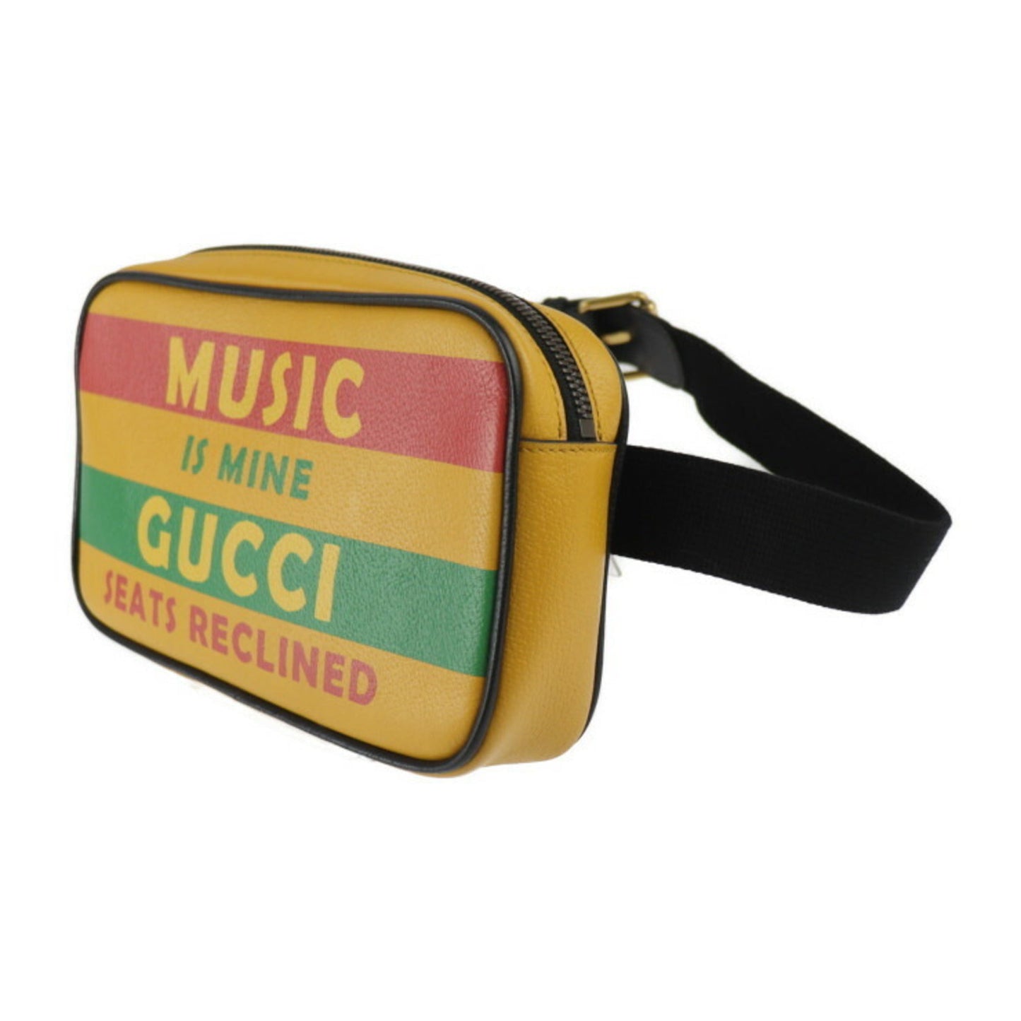 Gucci Multi-Color Yellow Leather Shopping Bag