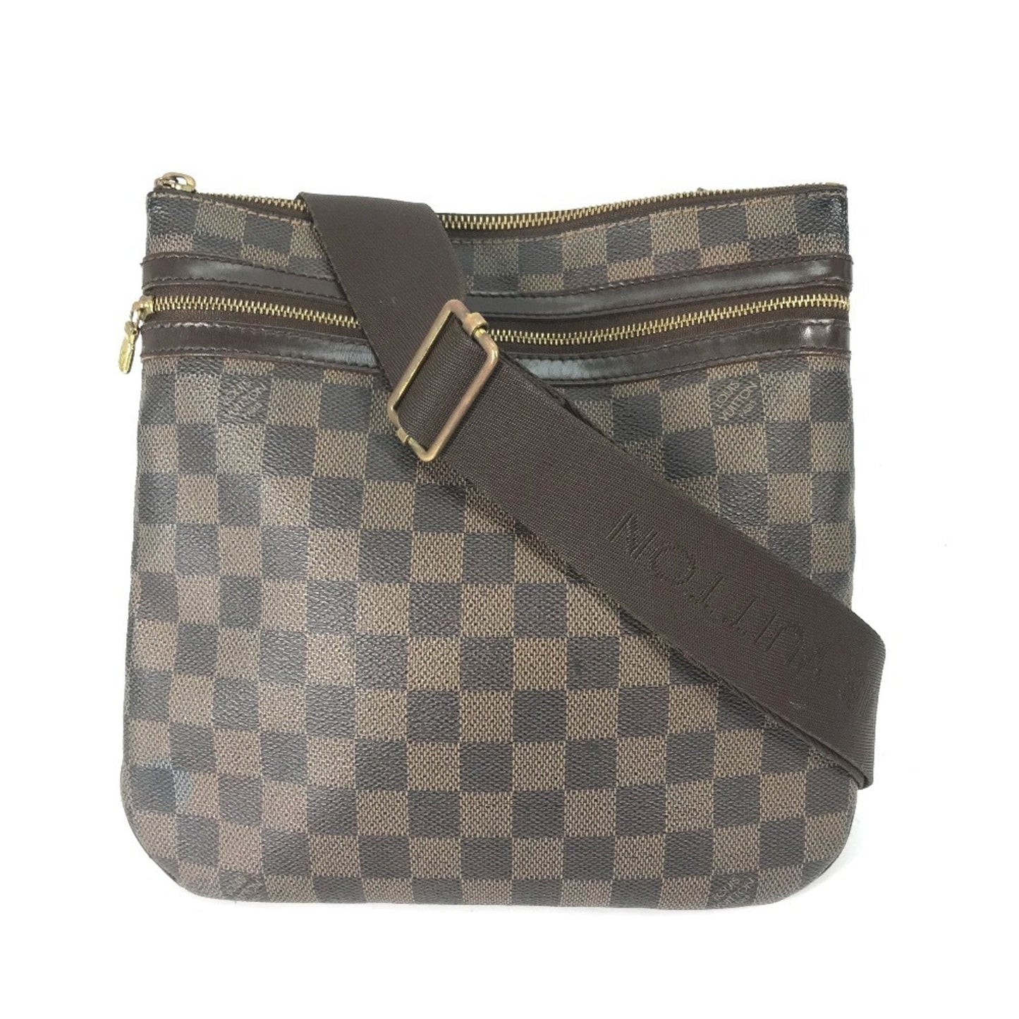 Louis Vuitton Brown Ebene Damier Canvas Pochette Shoulder Bag ()