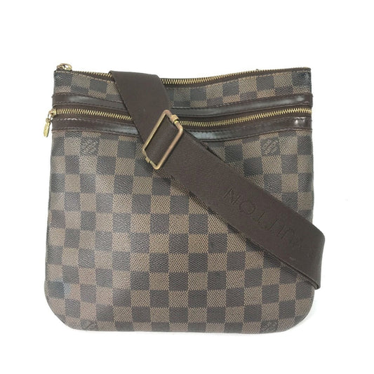 Louis Vuitton Brown Ebene Damier Canvas Pochette Shoulder Bag ()