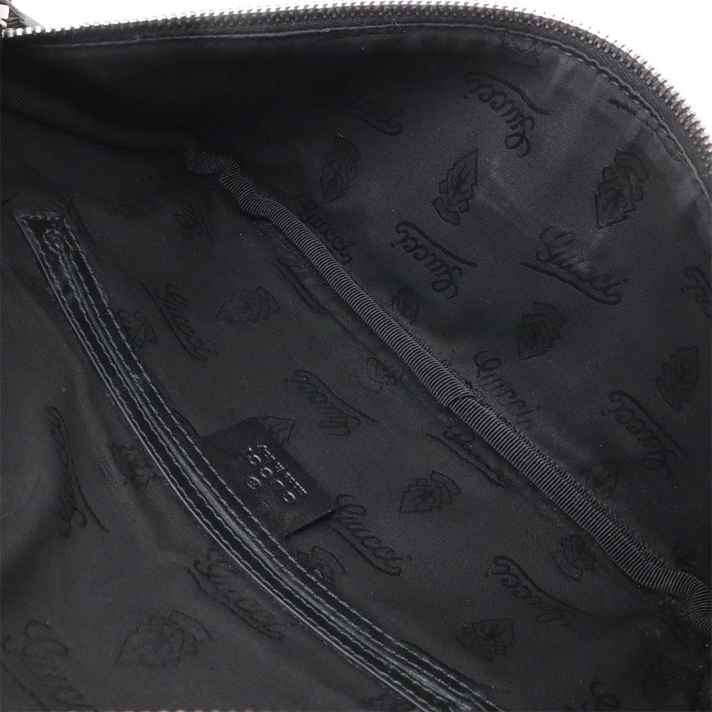Gucci Black Coated Canvas Leather Fanny Pack Pouch