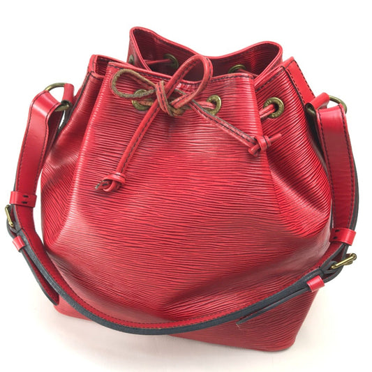 Louis Vuitton Red Leather Shoulder Bag ()