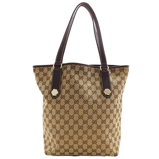 Gucci Brown Gg Gg Canvas Tote Bag ()