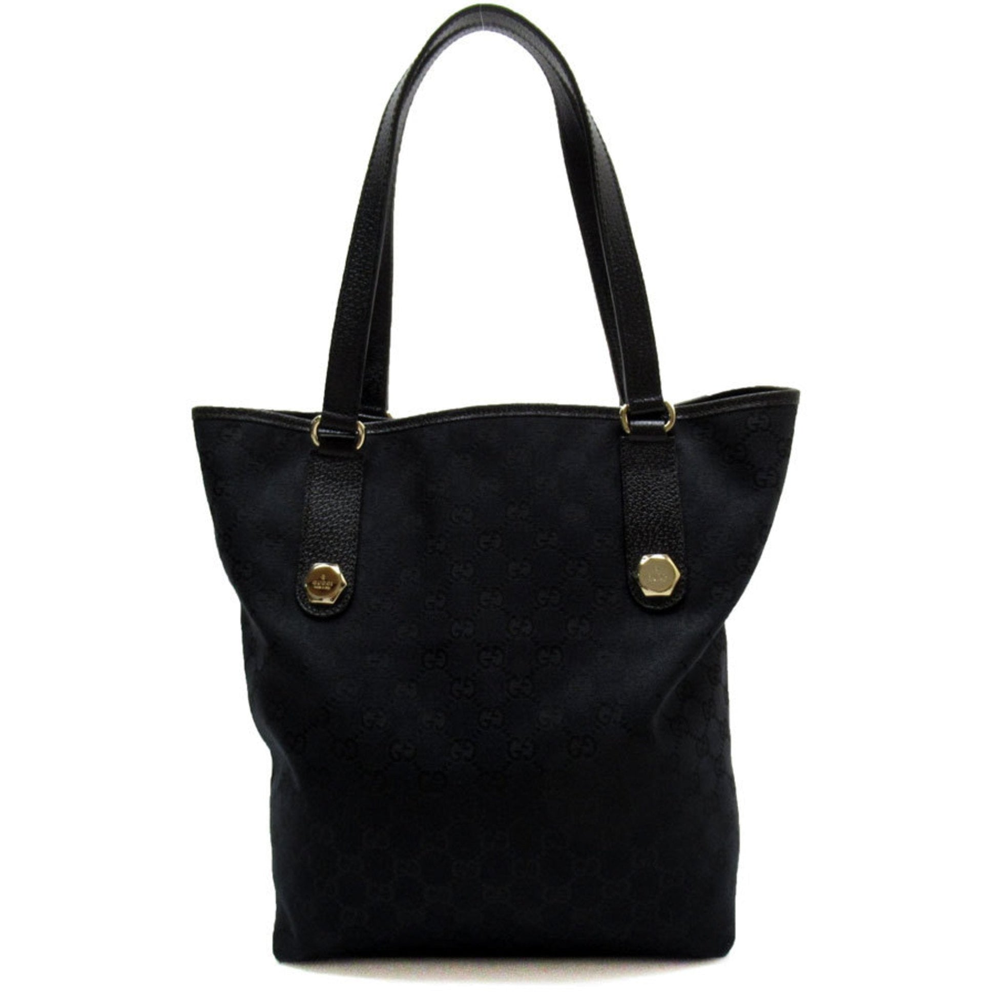 Gucci Black Gg Canvas Shoulder Bag ()