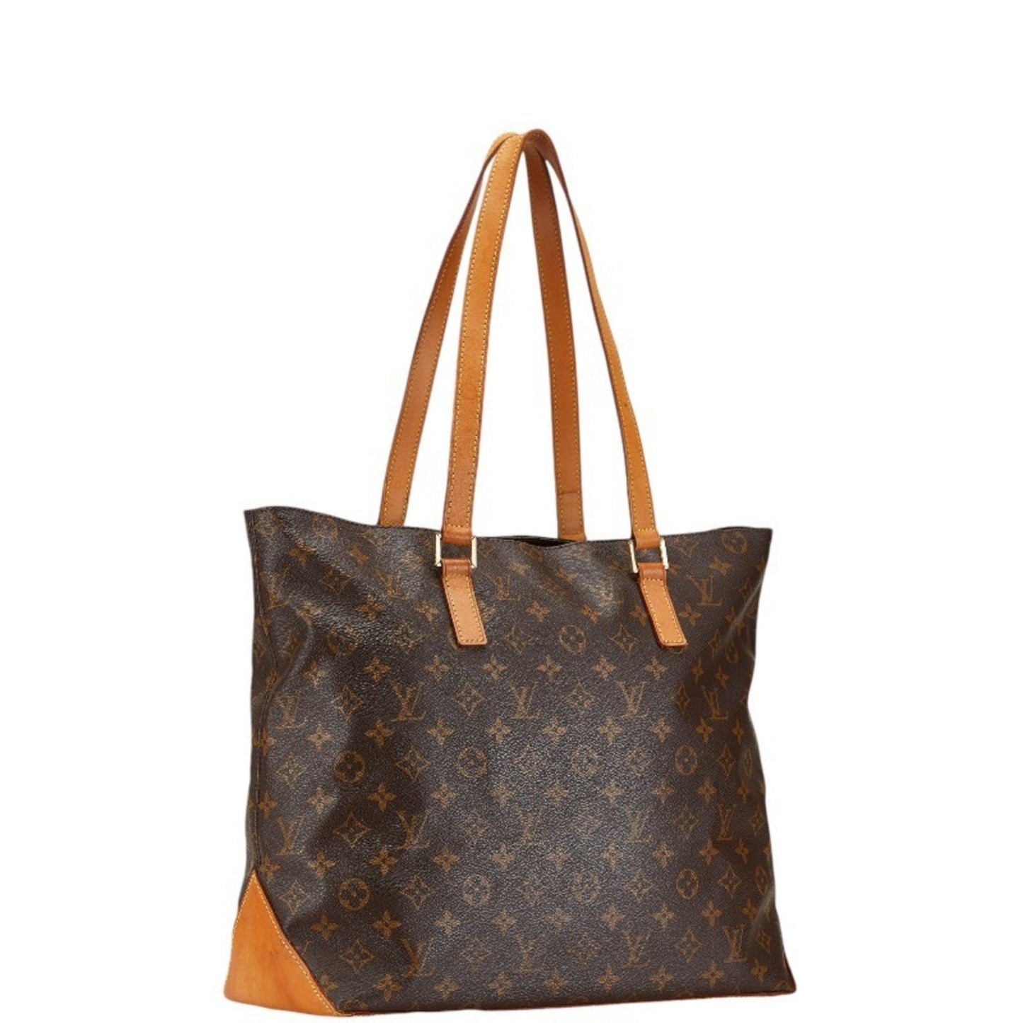 Louis Vuitton Brown Pvc Leather Shoulder Bag Tote Bag