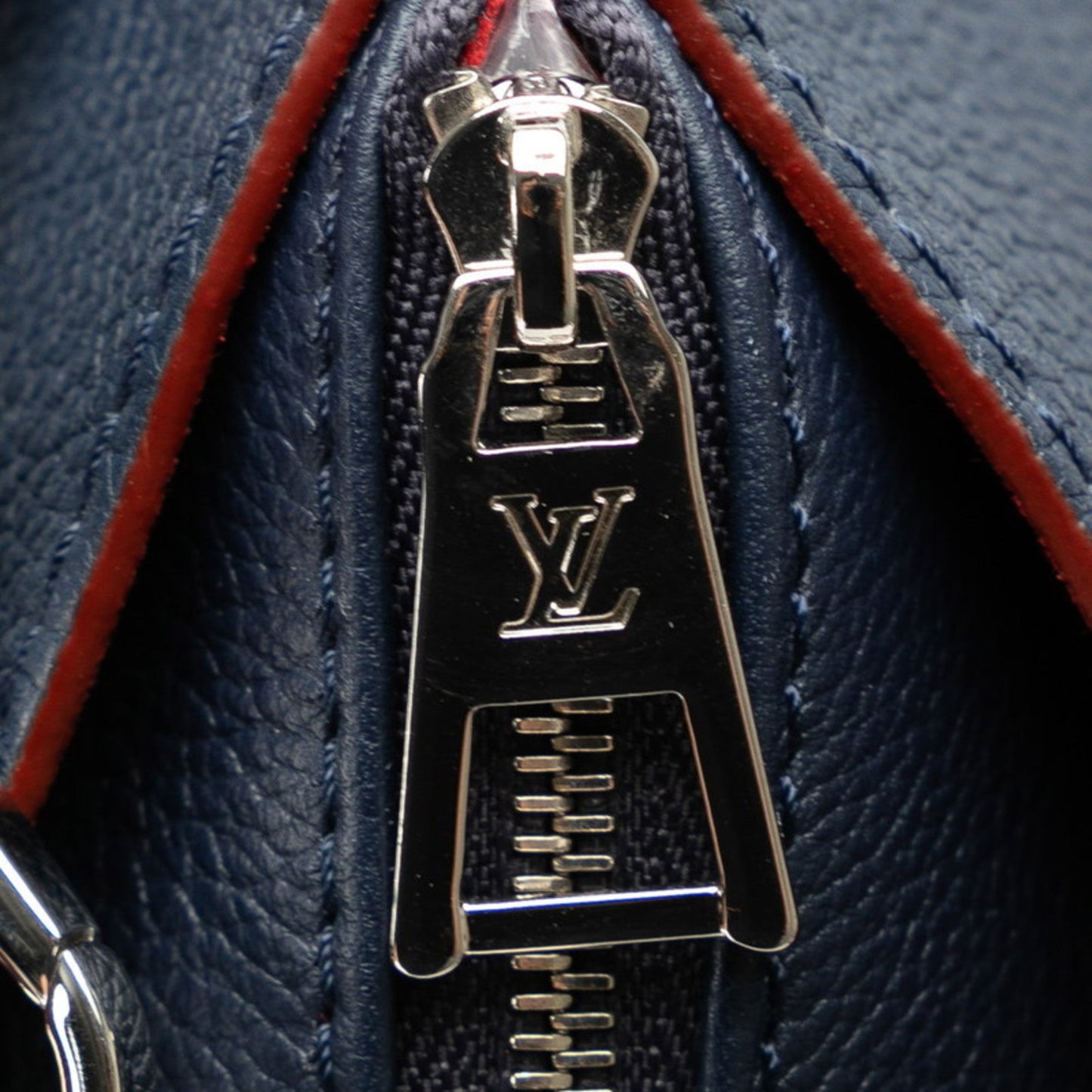 Louis Vuitton Marine Rouge Navy Leather Handbag Shoulder Bag
