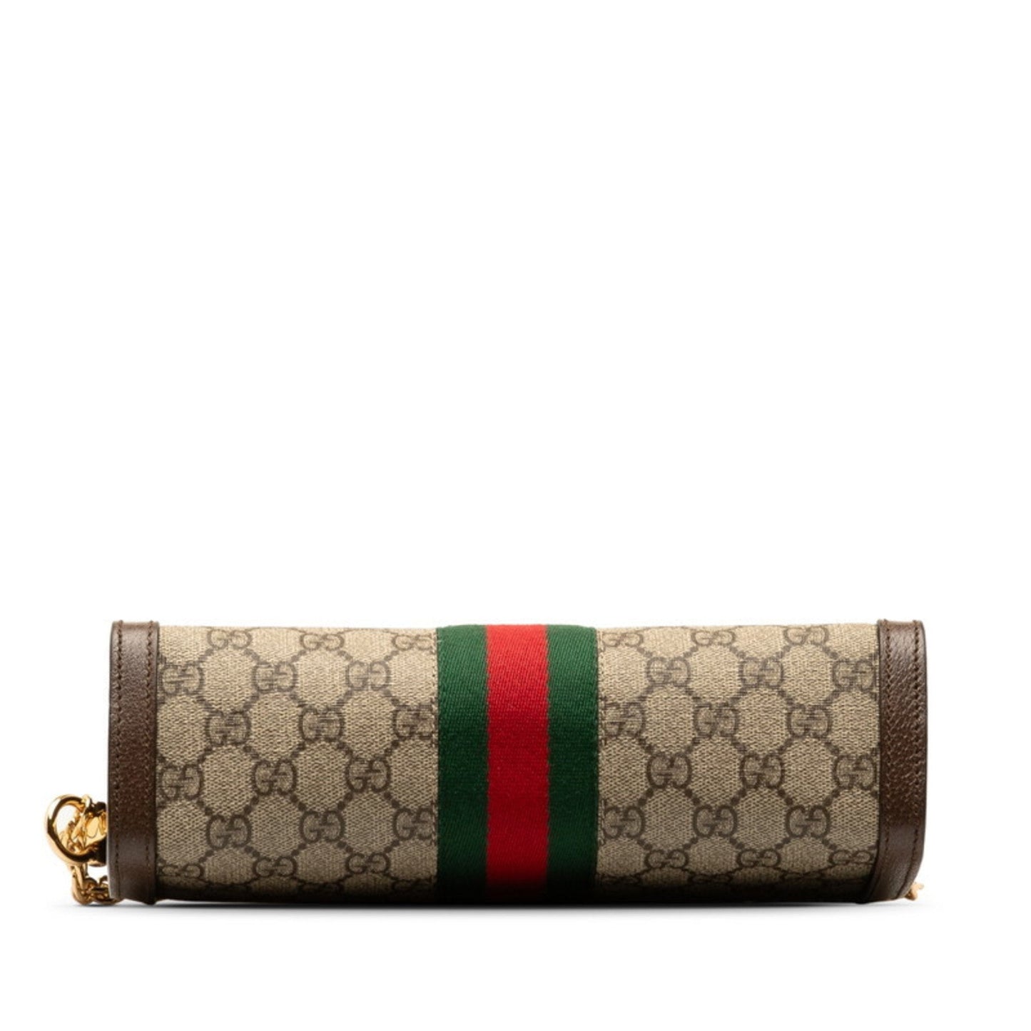 Gucci Sherry Line Beige Brown Leather Pvc Shoulder Bag