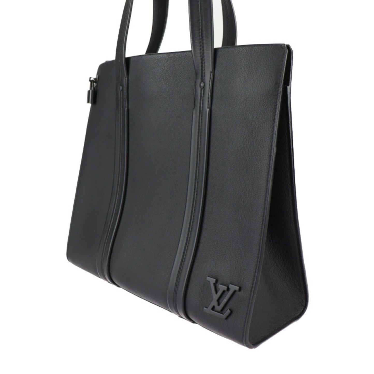 Louis Vuitton Black Cuir Ombre Leather Handbag Shoulder Bag Tote Bag