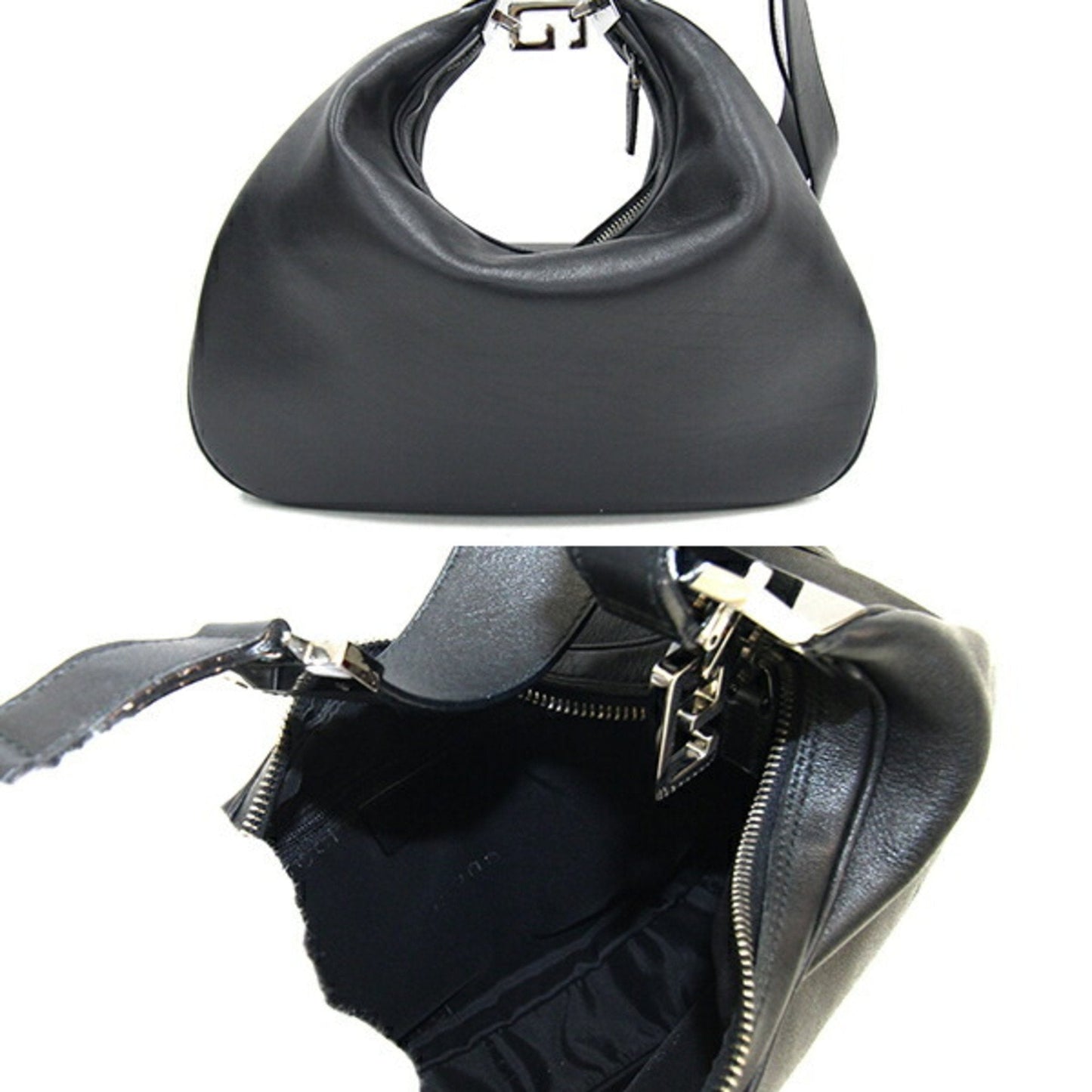 Gucci Black Leather Shoulder Bag