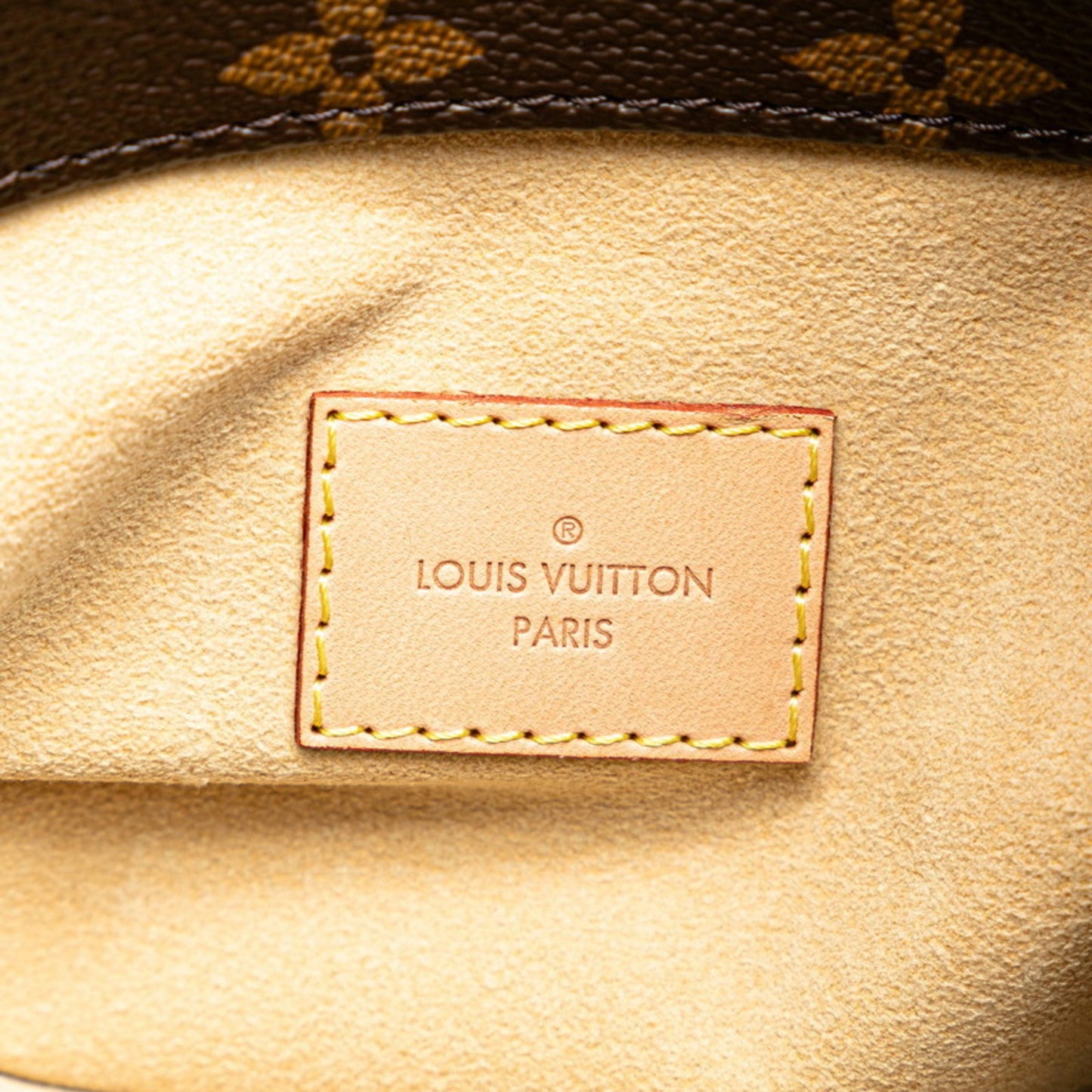 Louis Vuitton Brown Pvc Leather Shoulder Bag Tote Bag