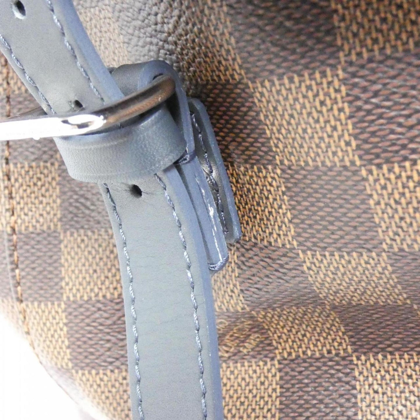 Louis Vuitton Blue Brown Ebene Coated Canvas Backpack