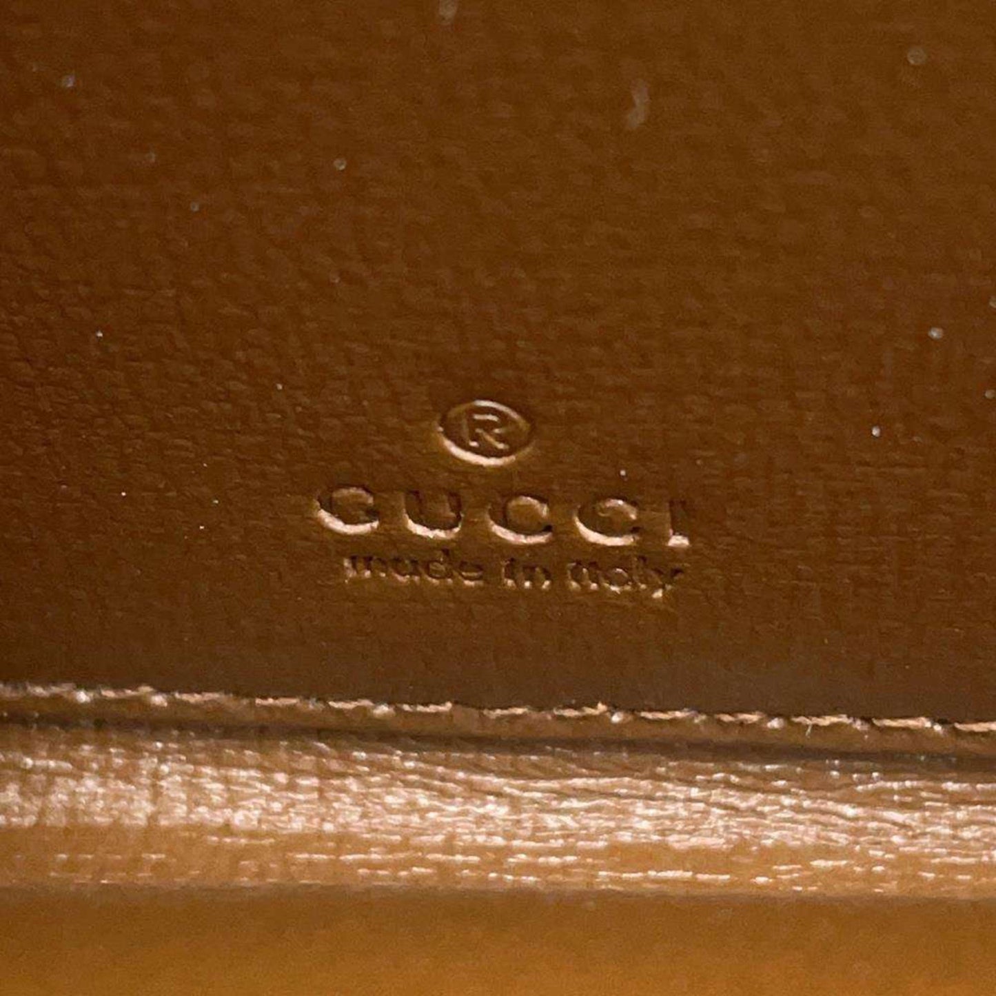Gucci Beige Brown Canvas Leather Long Wallet (Bi-Fold)