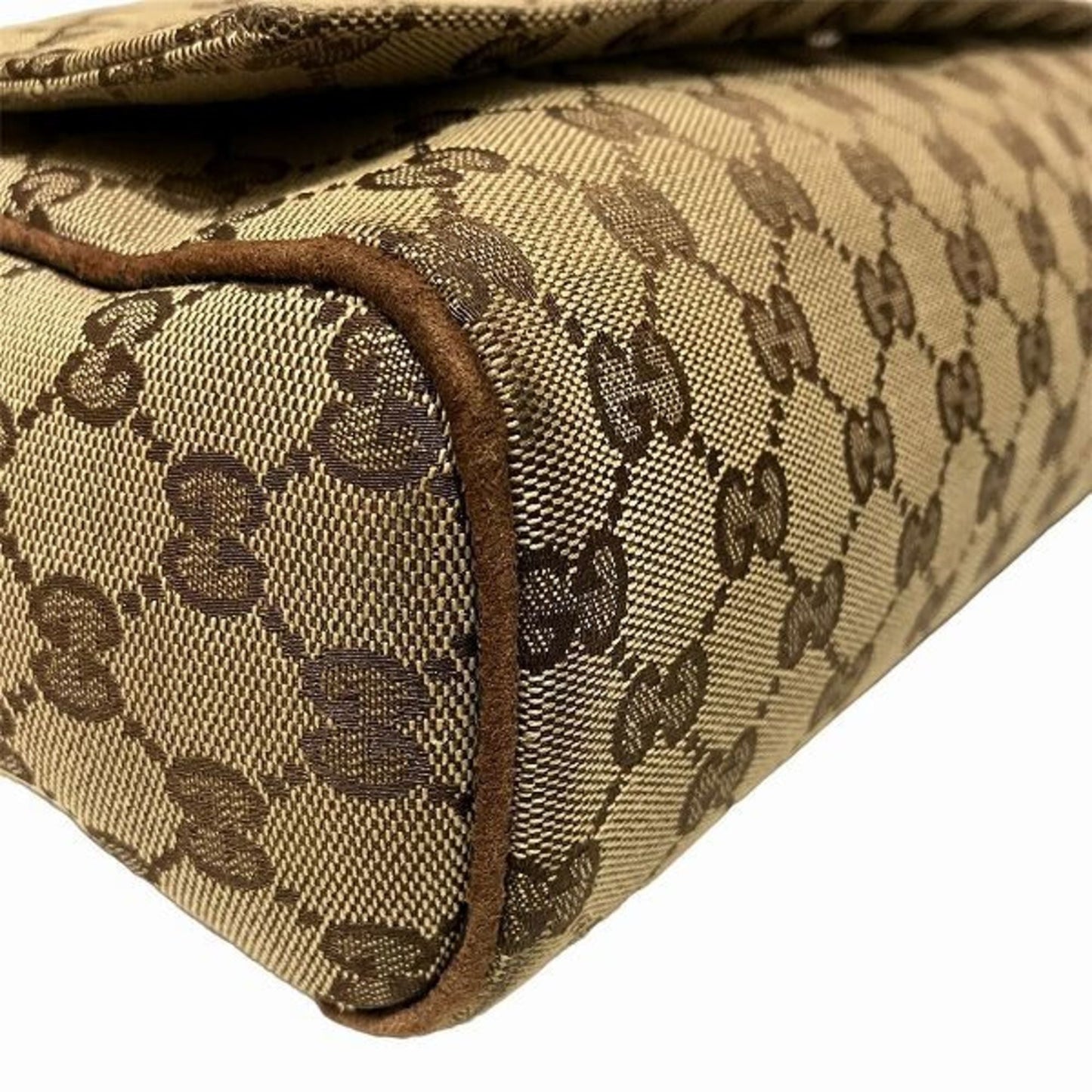 Gucci Brown Canvas Shoulder Bag