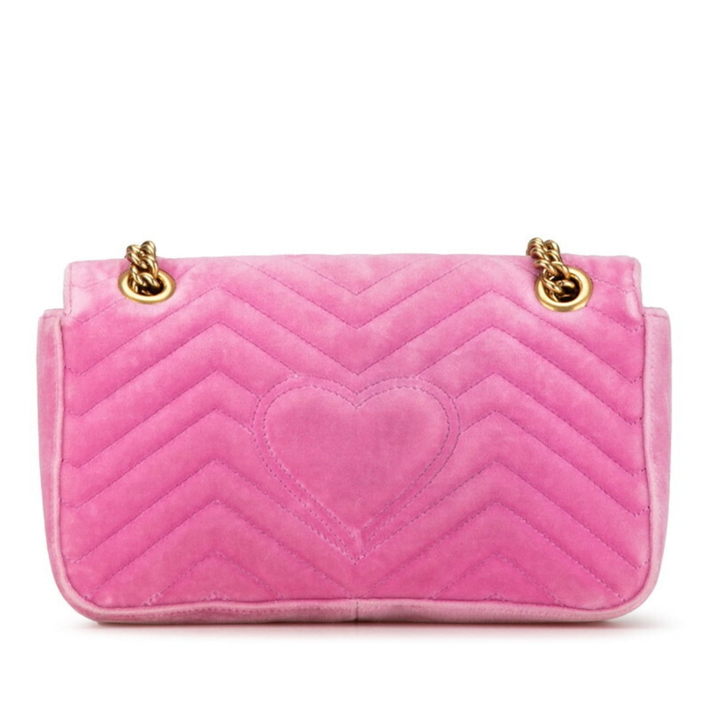 Gucci Pink Velvet Shoulder Bag