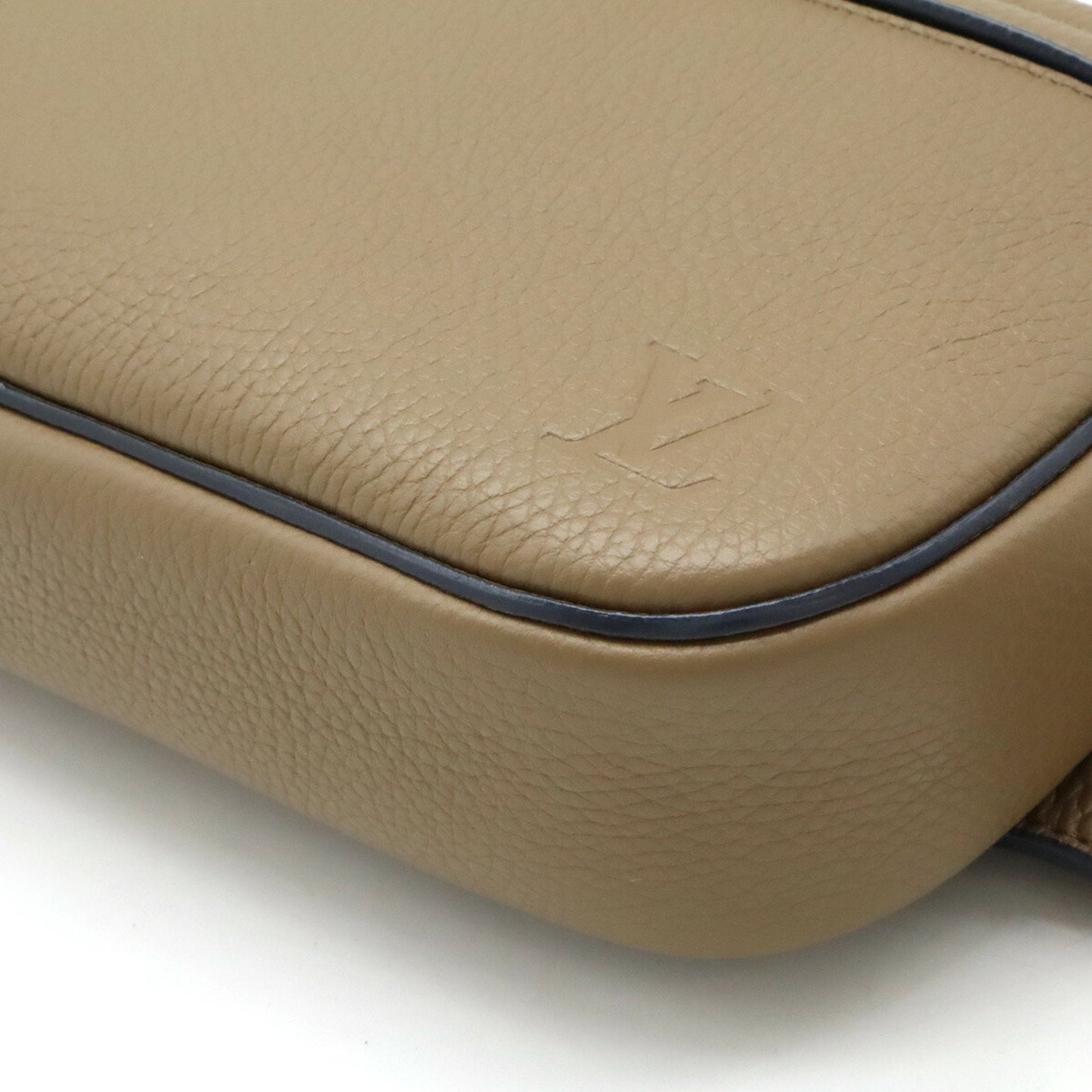 Louis Vuitton Beige Leather Shoulder Bag Sling Bag