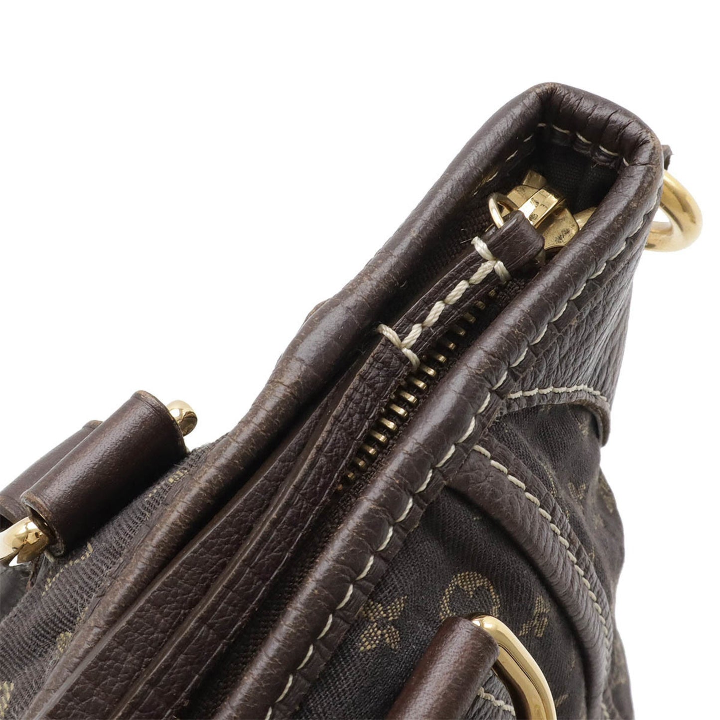 Louis Vuitton Ebene Canvas Leather Shoulder Bag Tote Bag