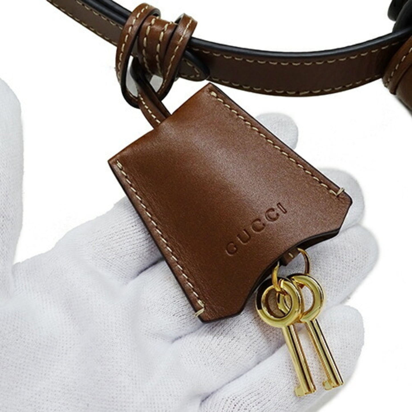 Gucci Padlock Black Brown Canvas Gg Supreme Handbag Shoulder Bag