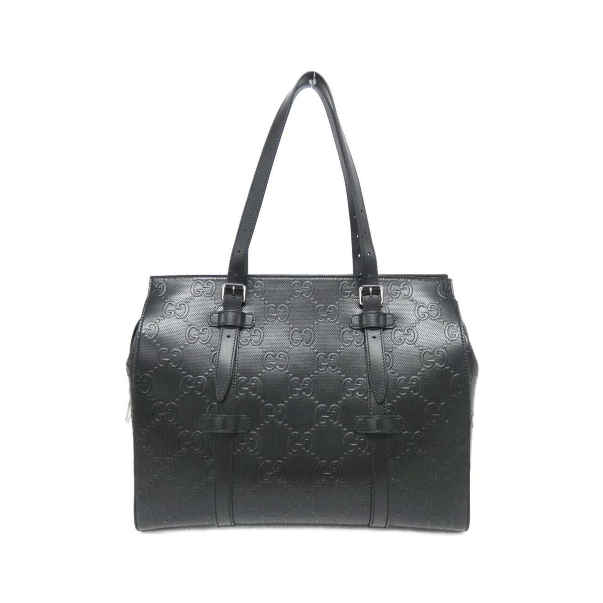 Gucci Black Leather Tote Bag ()