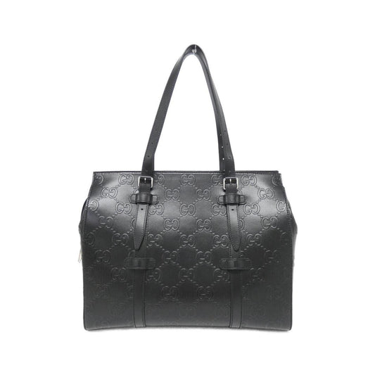 Gucci Black Leather Tote Bag ()