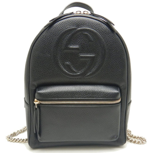 Gucci Soho Black Leather Backpack ()
