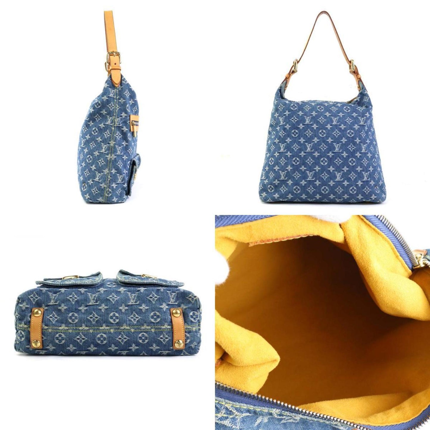 Louis Vuitton Blue Monogram Denim Shoulder Bag