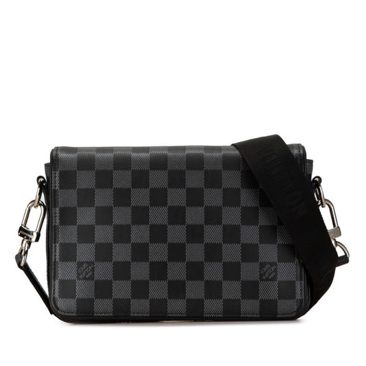 Louis Vuitton Black Pvc Leather Shoulder Bag ()