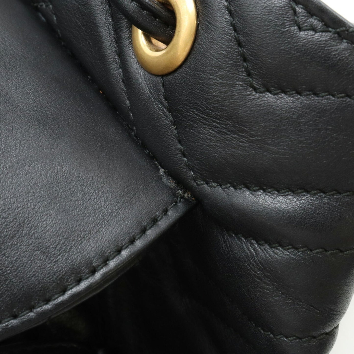 Gucci Gg Marmont Black Leather Backpack