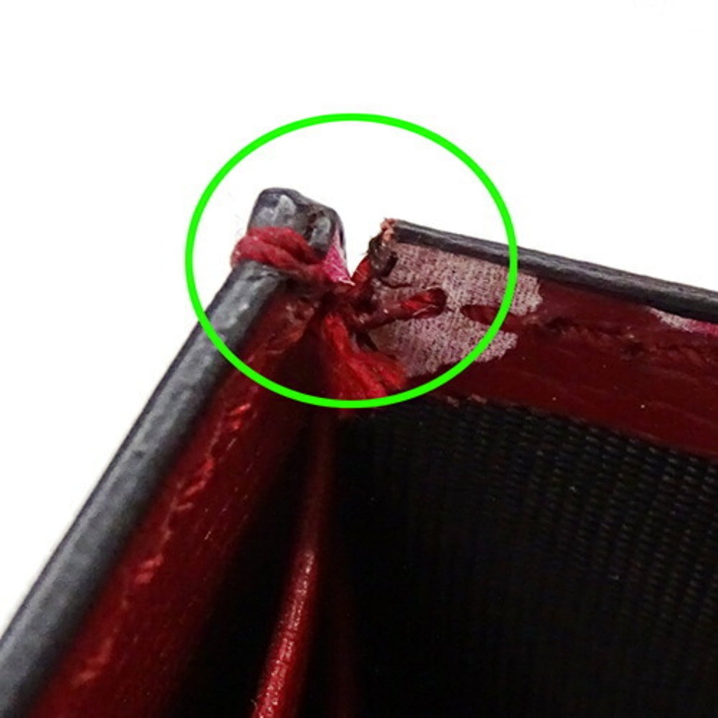 Gucci Red Color Leather Chain/Shoulder Wallet