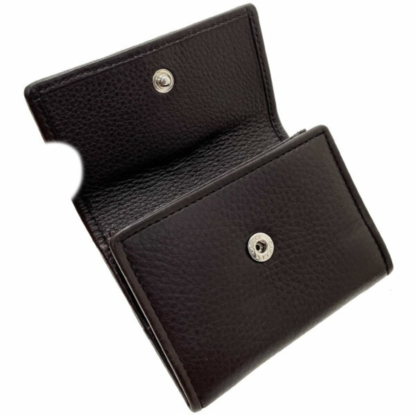Gucci Dark Brown Leather Coin Purse/Coin Case