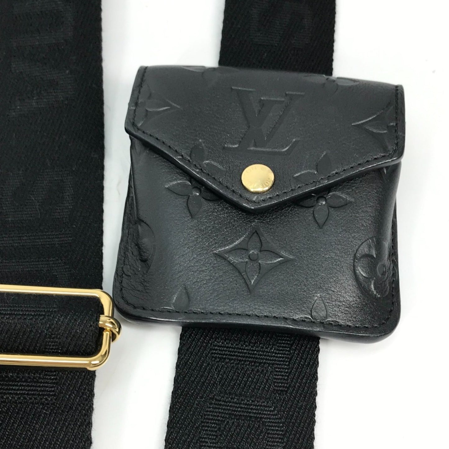 Louis Vuitton Black Leather Shoulder Bag