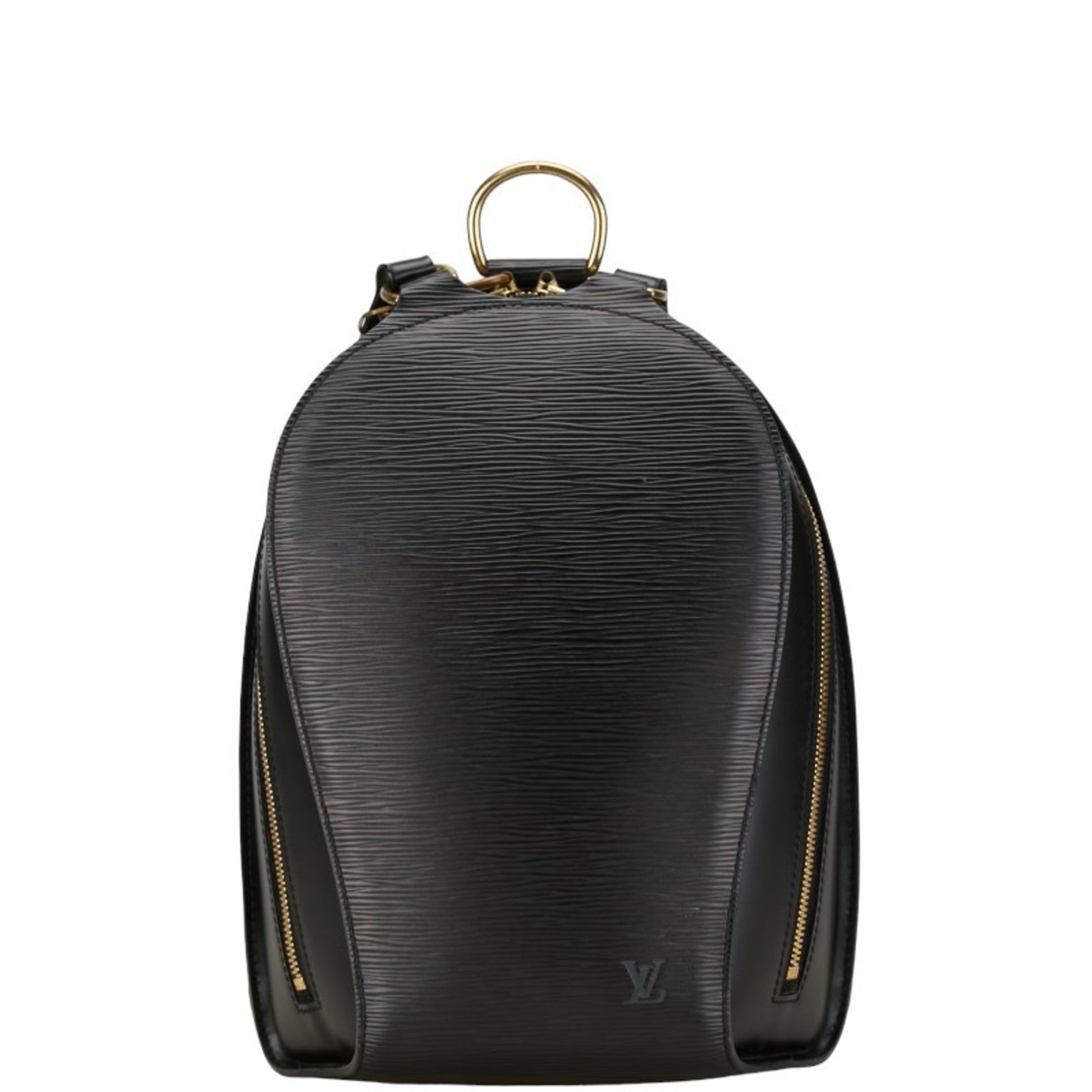 Louis Vuitton Black Noir Leather Backpack ()