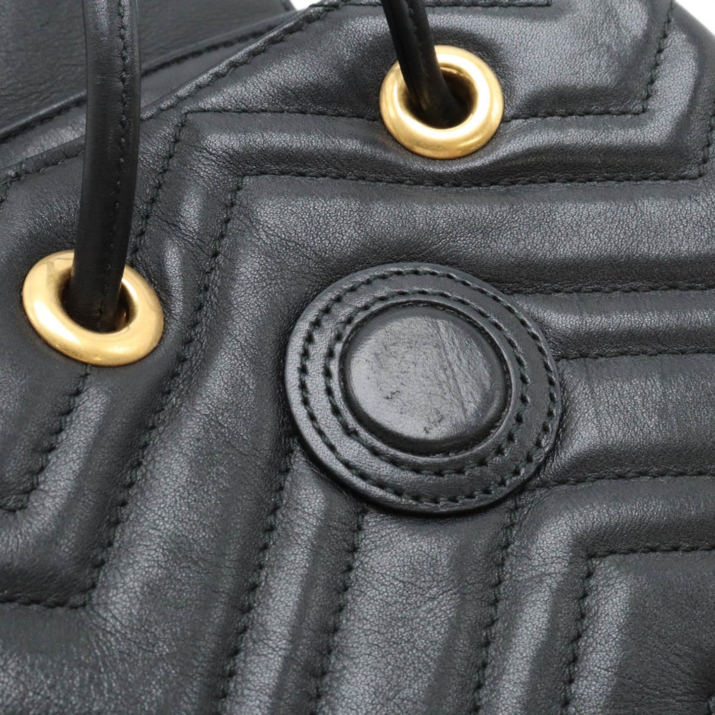 Gucci Gg Marmont Black Leather Backpack