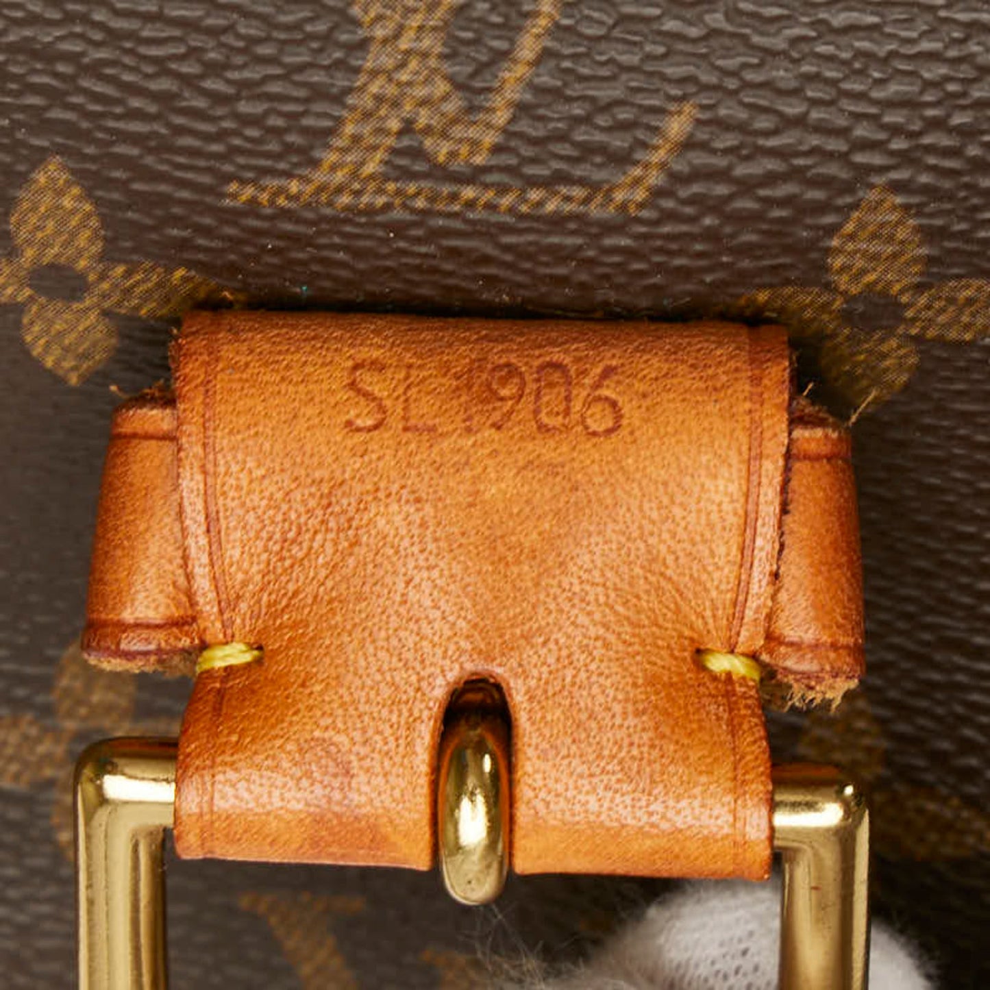 Louis Vuitton Brown Pvc Leather Handbag Shoulder Bag
