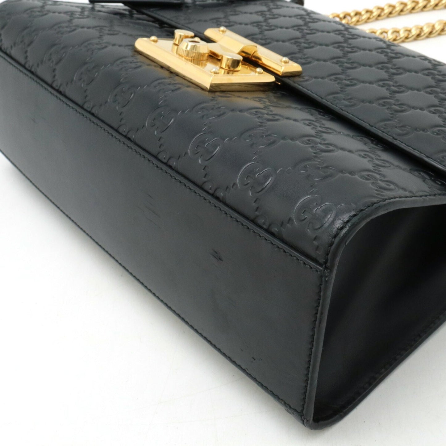 Gucci Black Leather Shoulder Bag