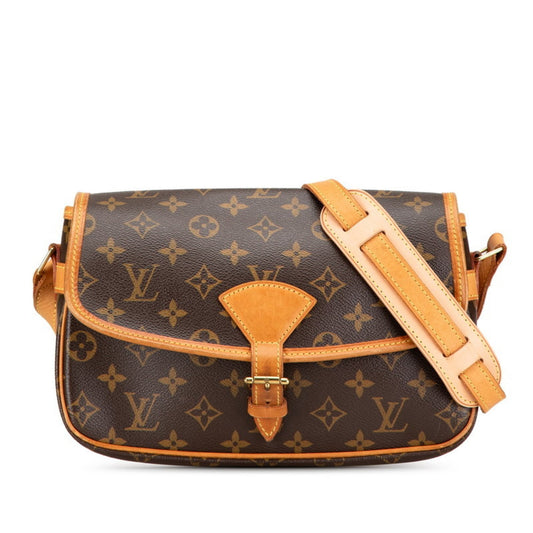 Louis Vuitton Brown Pvc Leather Shoulder Bag ()