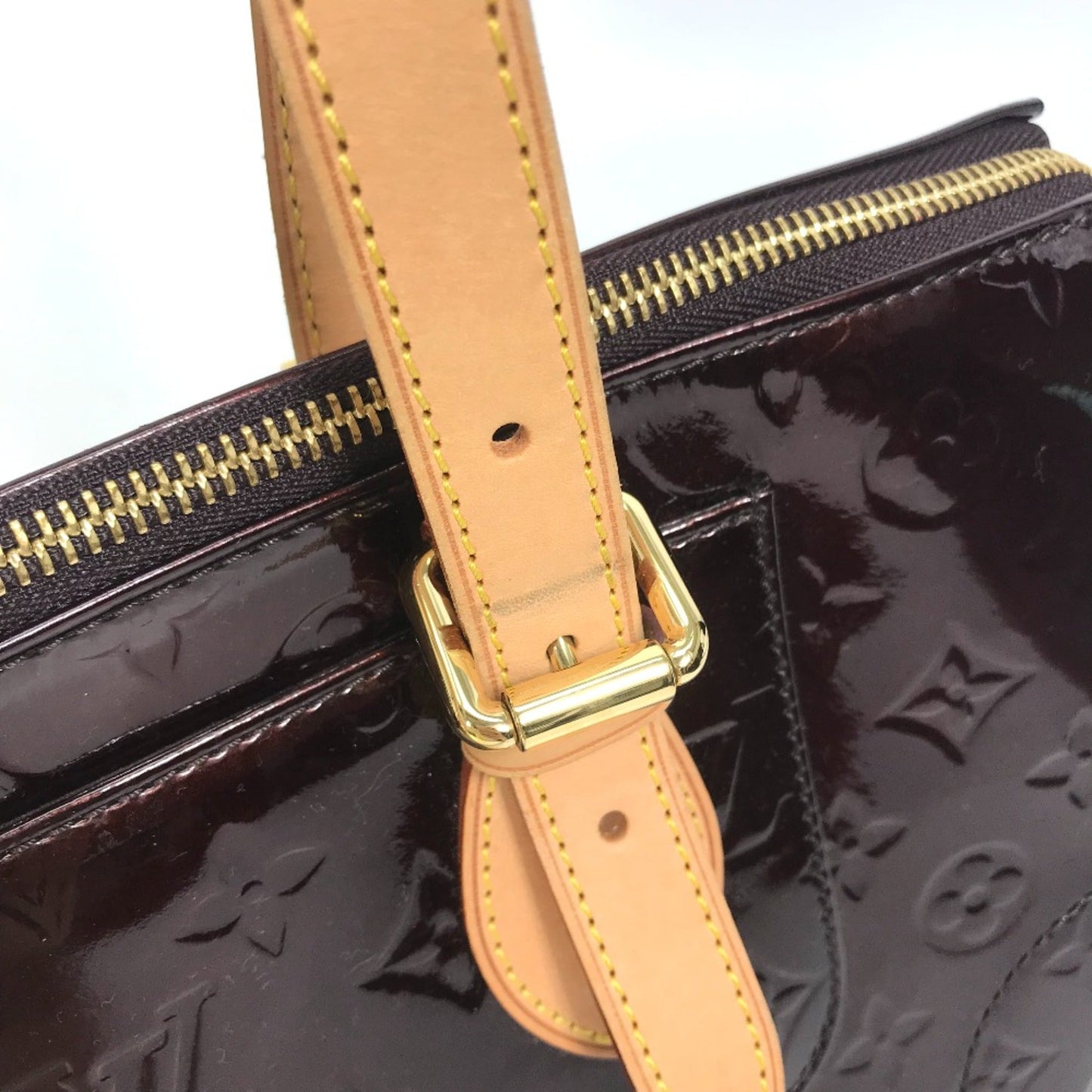 Louis Vuitton Red Leather Shoulder Bag