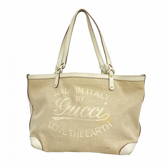 Gucci Beige Canvas Tote Bag ()