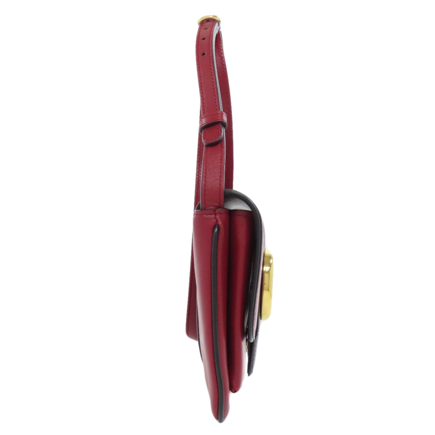 Gucci Red Color Leather Shoulder Bag
