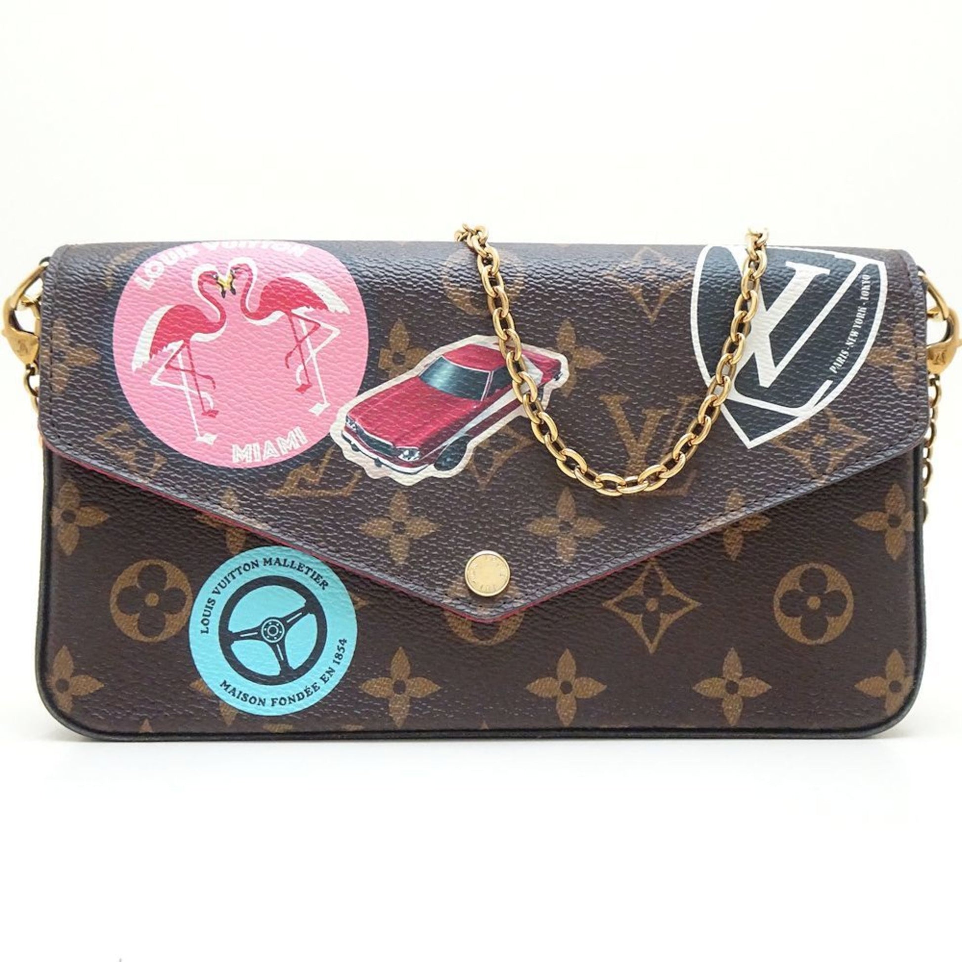 Louis Vuitton Brown Monogram Monogram Pochette Shoulder Bag ()