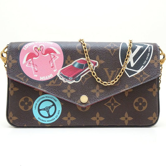 Louis Vuitton Brown Monogram Monogram Pochette Shoulder Bag ()