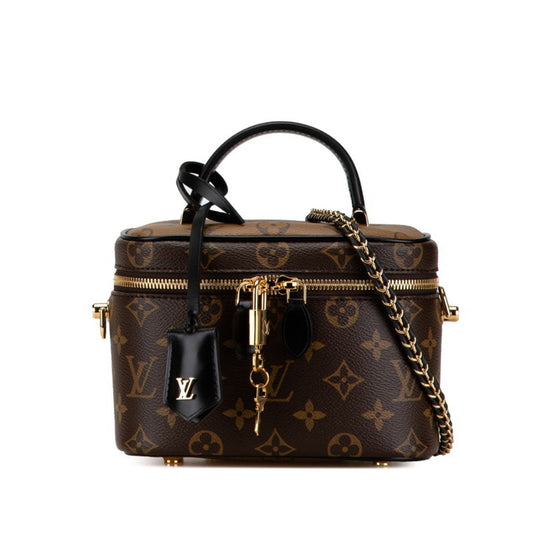 Louis Vuitton Monogram Brown Monogram Leather Pvc Shoulder Bag Vanity Bag ()